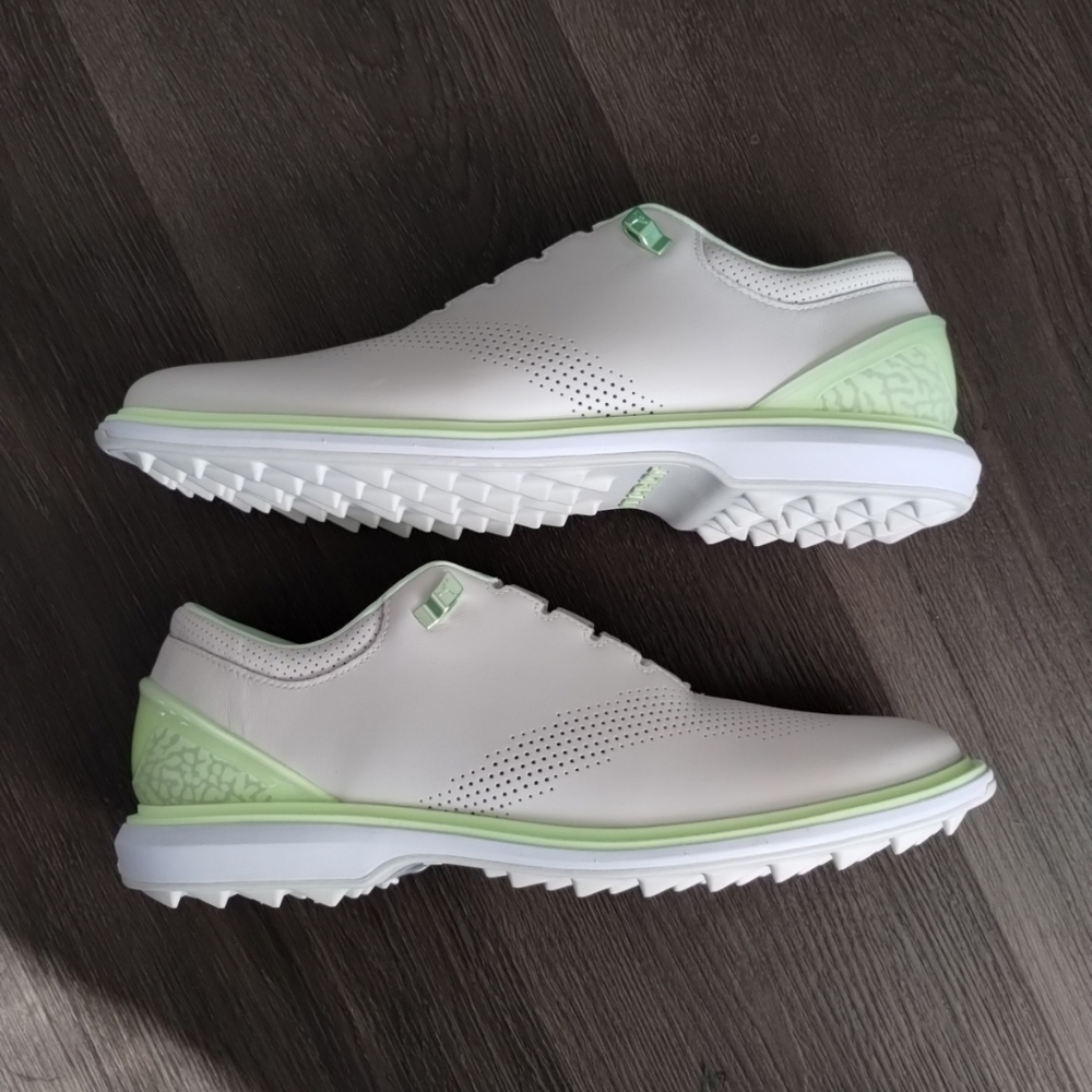 9.5 Or 10.5 Nike Jordan ADG 4 Golf Shoes Cleats Phantom Barely Volt DM0103-003 - Picture 3 of 11
